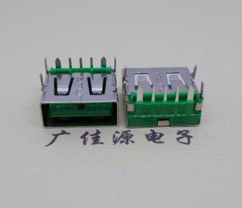 德阳5A大电流 快充接口 USB5p绿胶芯 常规母座