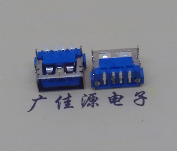 德阳usb2.0接口 AF短体10.0母座 卧式直边 连接器插座