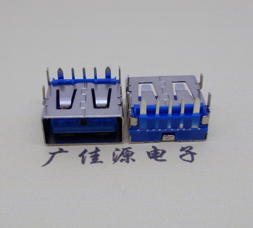 德阳 USB5安大电流母座 OPPO蓝色胶芯,快速充电接口