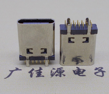 德阳立式直插usb type-c14p母座长L=10.0mm