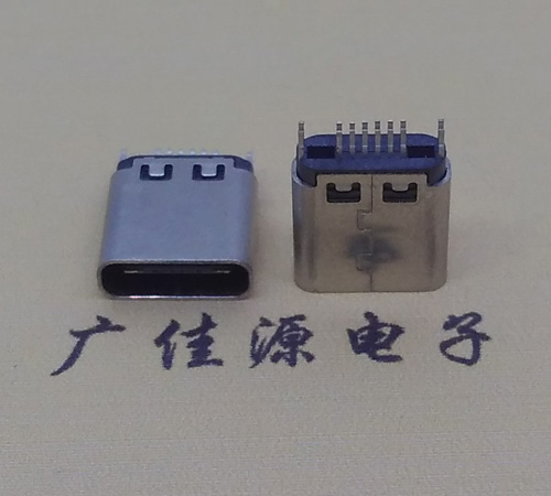 德阳type-c16p母座,夹板式type-c16p接口连接器