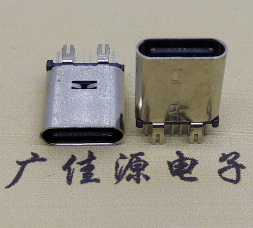 德阳直立式type-c14p母座接口 usb type-c连接器