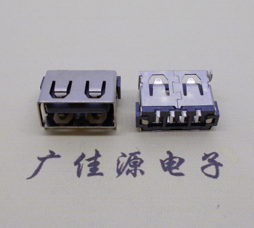 德阳usb2.0母座带弹两脚插整体长度10.0mm