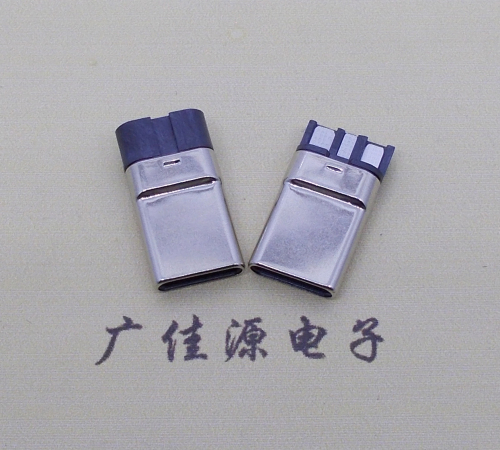 德阳焊线式 type c11p拉伸公头连接器总体长15.9mm