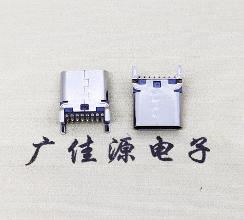 德阳USB 3.1TYPE-C16Pin立贴母头座子引脚接线正负级详解