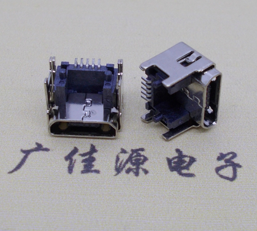 德阳MICRO USB5pin加高母座 垫高1.55/2.5/3.04/4.45尺寸接口